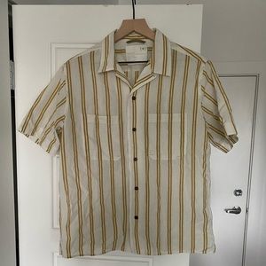Banana Republic Striped Cuban Shirt